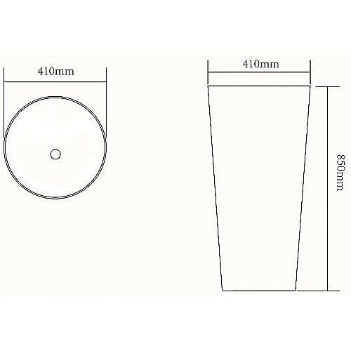 Раковина напольная Gid Autonomo 41 Nb130w 81118 белая купить в интернет-магазине Sanbest