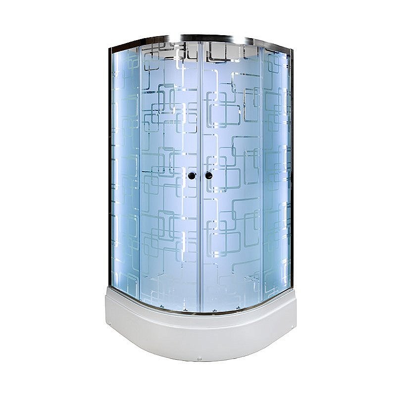 Душевая кабина DTO EM2780NLED 80х80 без крыши с подсветкой купить в интернет-магазине Sanbest