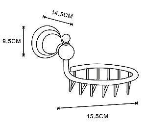 Мыльница Azario ELVIA AZ-91109G золото купить в интернет-магазине сантехники Sanbest