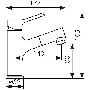 Смеситель для раковины Kaiser Douglas 12111 купить в интернет-магазине сантехники Sanbest