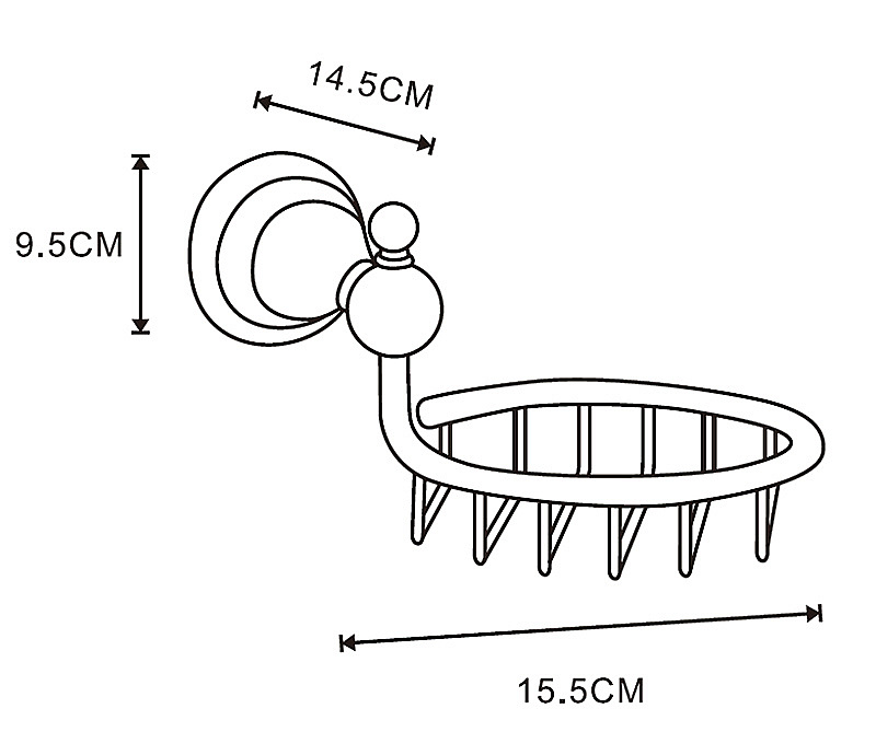Мыльница Azario ELVIA AZ-91109G золото купить в интернет-магазине сантехники Sanbest