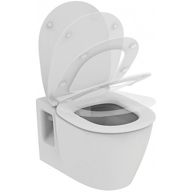 Унитаз подвесной Ideal Standard Connect E822301 белый, безободковый, с крышкой микролифт купить в интернет-магазине Sanbest