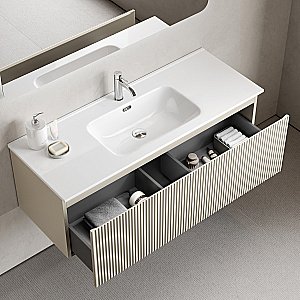 Тумба с раковиной Sancos Snob R 1.0 SNR1.0120CE/CN7006 Beige Soft для ванной в интернет-магазине Sanbest