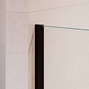 Душевая перегородка RGW Walk In WA-210B 100 351021010-14 стекло прозрачное/профиль черный купить в интернет-магазине Sanbest