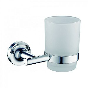 Стакан для зубных щеток с держателем WONZON & WOGHAND SIMPLE, Хром (WW-6521) купить в интернет-магазине сантехники Sanbest