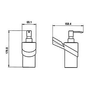Диспенсер PAINIi Morgana 73CR031VR хром купить в интернет-магазине сантехники Sanbest