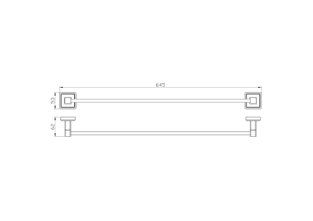 Вешалка для полотенец WONZON & WOGHAND ROMA, Бронза (WW-7212) купить в интернет-магазине сантехники Sanbest