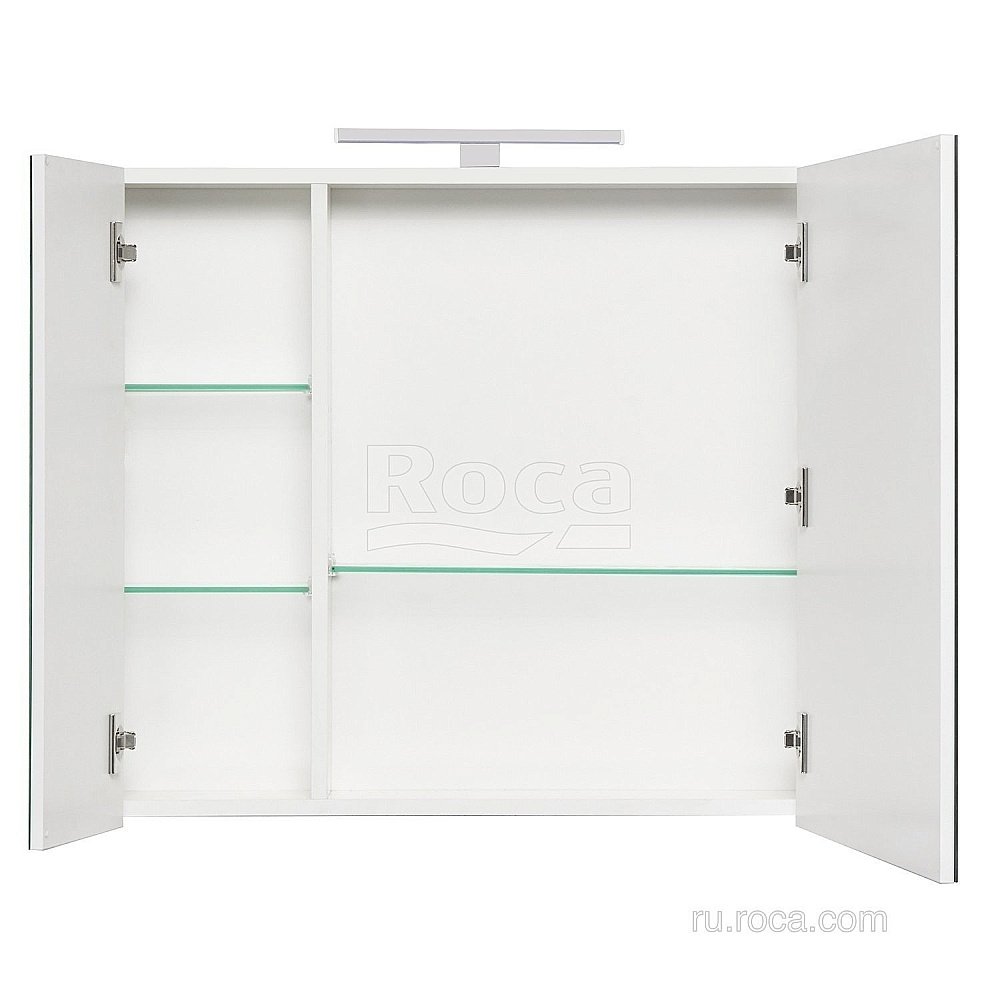Зеркальный шкаф Roca Etna 857304806 80 белый глянец купить в интернет-магазине сантехники Sanbest