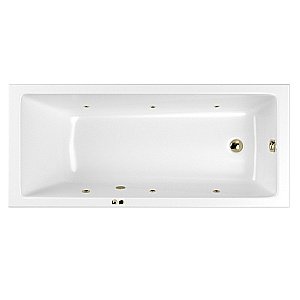 Ванна с гидромассажем WhiteCross WAVE SLIM SOFT 170x75 белая/бронза купить в интернет-магазине Sanbest