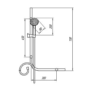 Душевой гарнитур PAINI Cesana CECR121 хром купить в интернет-магазине сантехники Sanbest