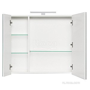 Зеркальный шкаф Roca Etna 857304806 80 белый глянец купить в интернет-магазине сантехники Sanbest