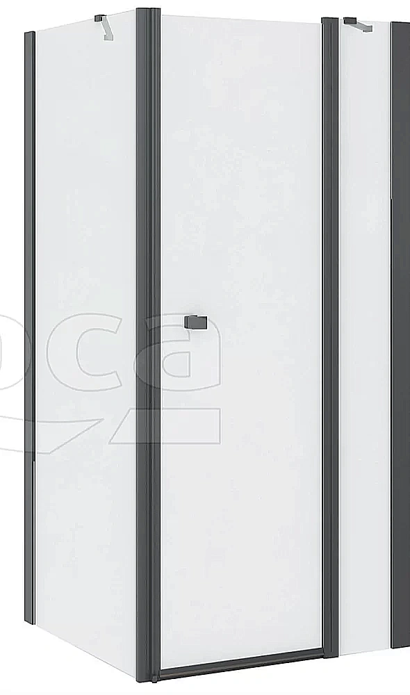 Душевой уголок Roca Capital 100х90 черный купить в интернет-магазине Sanbest