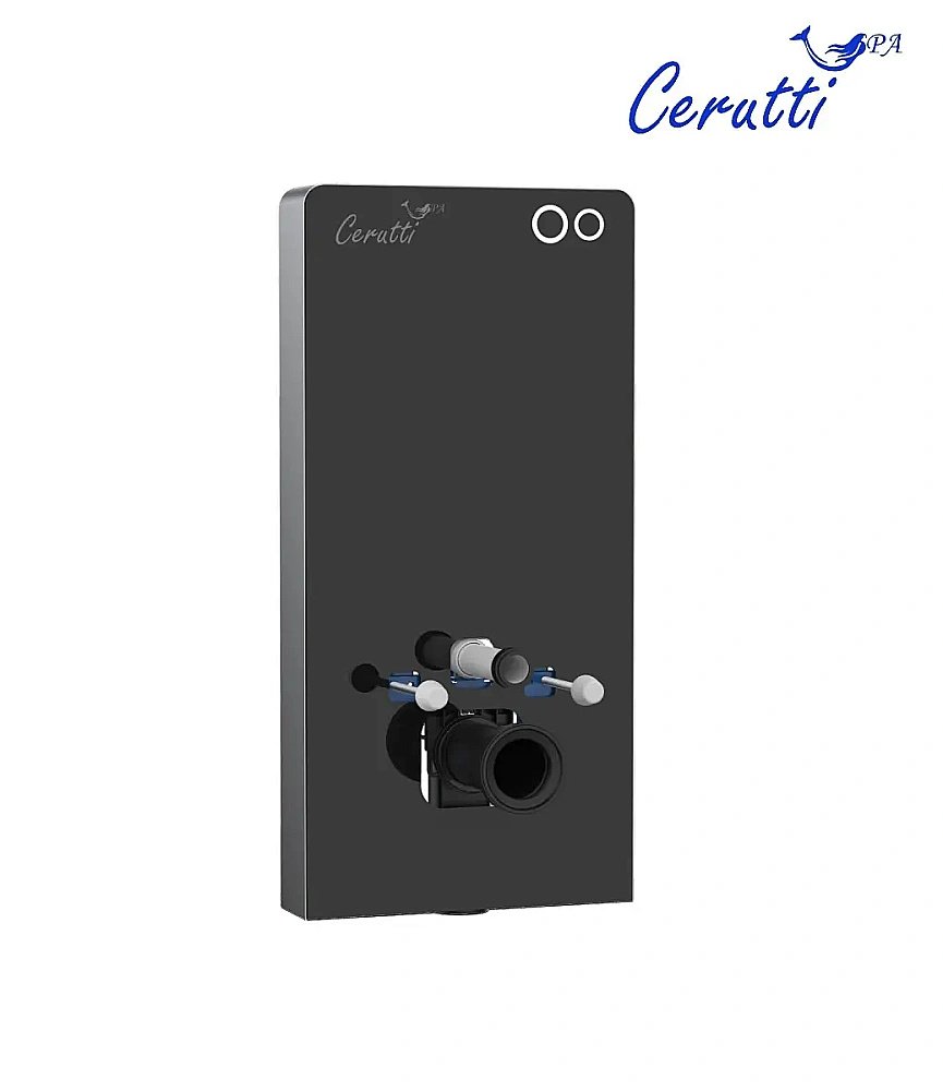 Модуль - инсталляция CeruttiSpa G111B черное стекло купить в интернет-магазине сантехники Sanbest