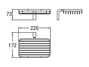 Мыльница Cezares Ultima CZR-F-8931 купить в интернет-магазине сантехники Sanbest