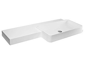 Раковина подвесная Montebianco MONZA UNO 12251 белая матовая купить в интернет-магазине Sanbest