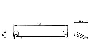 Полотенцедержатель PAINI Morgana 73CR002 50 хром купить в интернет-магазине сантехники Sanbest