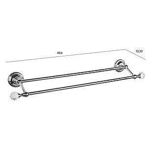 Полотенцедержатель TIFFANY WORLD Crystal TWCR012oro-new sw золото/swarovski купить в интернет-магазине сантехники Sanbest