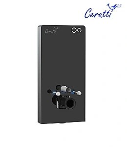 Модуль - инсталляция CeruttiSpa G111B черное стекло купить в интернет-магазине сантехники Sanbest