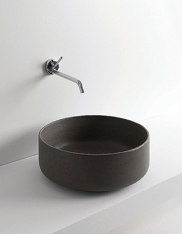 Раковина накладная Artceram Cognac 42 COL001 17 00 Nero Matt купить в интернет-магазине Sanbest