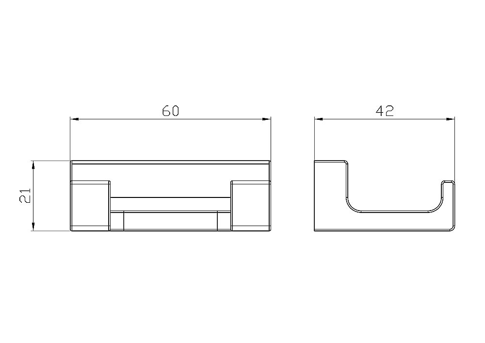 Крючок WONZON & WOGHAND ECLIPSE WW-9125-BL черный купить в интернет-магазине сантехники Sanbest