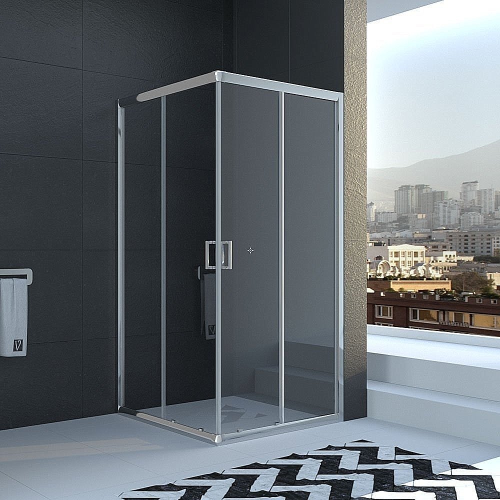 Душевой уголок Veconi Rovigo RV-11 80x80 прозрачный купить в интернет-магазине Sanbest