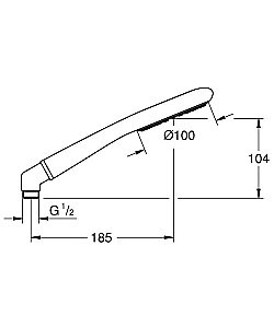 Душевая лейка Grohe Rainshower Icon 100 27375000 купить в интернет-магазине сантехники Sanbest