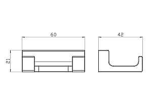 Крючок WONZON & WOGHAND ECLIPSE WW-9125-BL черный купить в интернет-магазине сантехники Sanbest