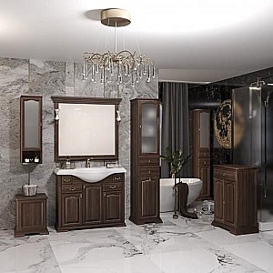 Комод Опадирис Риспекто 00-00006512 60 орех антикварный для ванной в интернет-магазине сантехники Sanbest