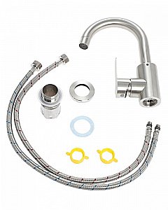 Смеситель для раковины Orange Steel M99-011ni никель купить в интернет-магазине сантехники Sanbest