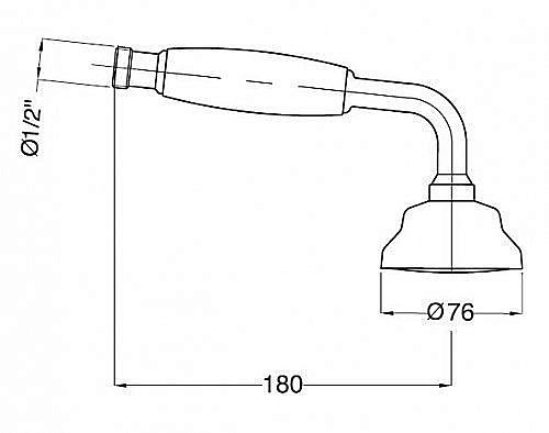 Душевая лейка Migliore Ricambi ML.RIC-33.106.BR бронза купить в интернет-магазине сантехники Sanbest