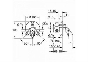 Смеситель для душа Grohe Eurostyle New 23730003 купить в интернет-магазине сантехники Sanbest