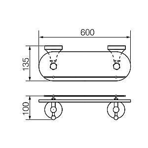 Полка Veragio Gialetta VR.GIL-6411.DO купить в интернет-магазине сантехники Sanbest