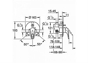 Смеситель для душа Grohe Eurostyle New 23730003 купить в интернет-магазине сантехники Sanbest