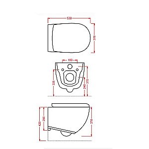 Унитаз подвесной Artceram FILE 2.0 36х52 FLV004 01 00 bi белый купить в интернет-магазине Sanbest