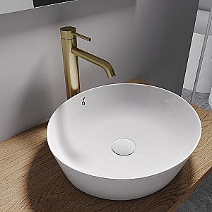 Смеситель для раковины Oliveeka Y OL-88239017-BG золото матовое купить в интернет-магазине сантехники Sanbest