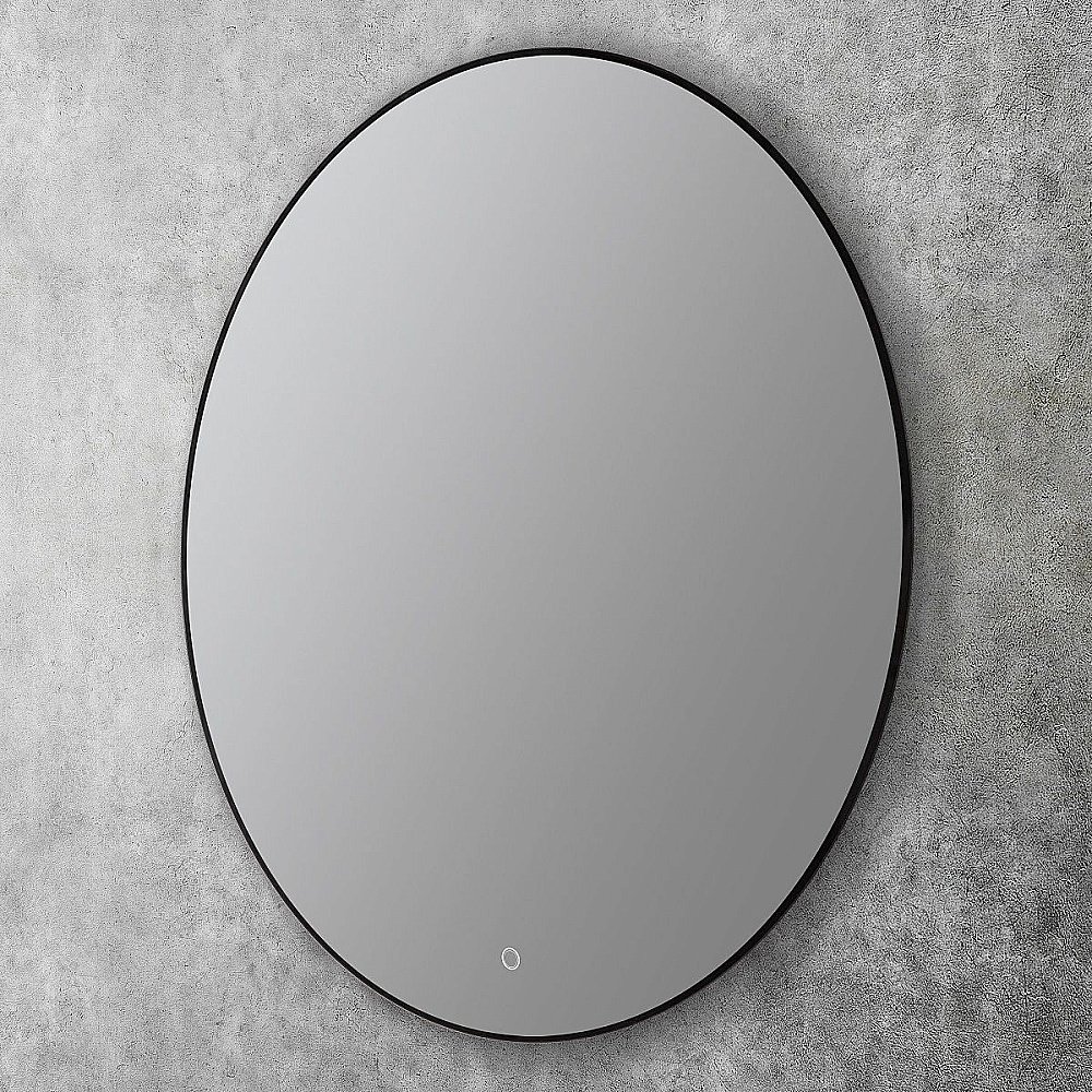 Зеркало Art&Max Sanremo AM-San-1000-DS-F-Nero в ванную от интернет-магазине сантехники Sanbest