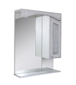 Зеркало со шкафом MIXLINE КРИТ 521792 60 патина серебро в ванную от интернет-магазине сантехники Sanbest