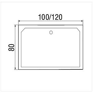 Душевой поддон River Wemor S 120x80 белый купить в интернет-магазине Sanbest
