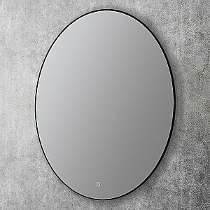 Зеркало Art&Max Sanremo AM-San-1000-DS-F-Nero в ванную от интернет-магазине сантехники Sanbest