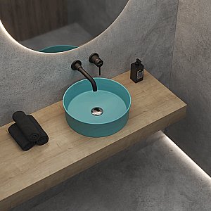 Раковина накладная BERGES Ego SL 181711 38 матовый темно-синий купить в интернет-магазине Sanbest