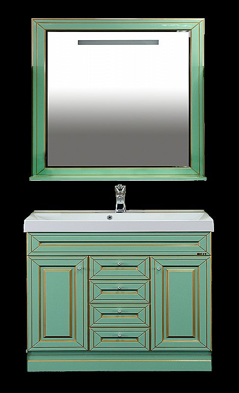 Зеркало Misty Vena 89x100 салатовая/ патина в ванную от интернет-магазине сантехники Sanbest