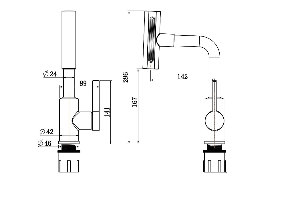 Смеситель для кухни Rush Tinos TI3732-17Grey графит купить в интернет-магазине сантехники Sanbest