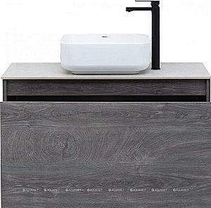 Тумба с раковиной Aquanet Nova Lite 90 дуб рошелье (1 ящик) для ванной в интернет-магазине Sanbest