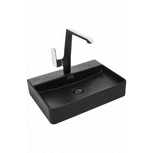 Раковина накладная WeltWasser WW ELBACH 2173 MB 60 черная матовая купить в интернет-магазине Sanbest