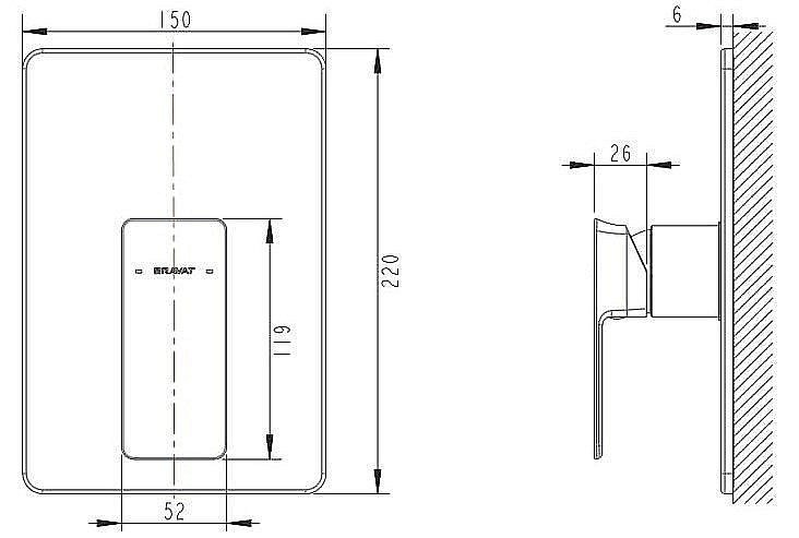 Смеситель для душа Bravat PHILLIS PB856101CP-ENG купить в интернет-магазине сантехники Sanbest