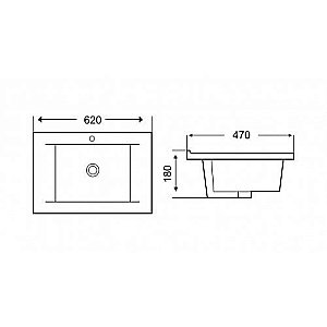 Раковина WeltWasser WW DEILBACH 7505- 60 белая купить в интернет-магазине Sanbest
