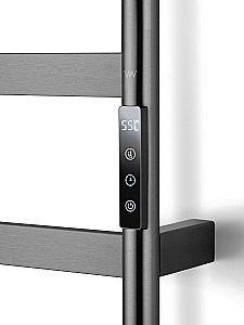 Полотенцесушитель электрический WONZON & WOGHAND DÜSSELDORF, Темный графит (WW-A204-GM) купить в интернет-магазине сантехники Sanbest