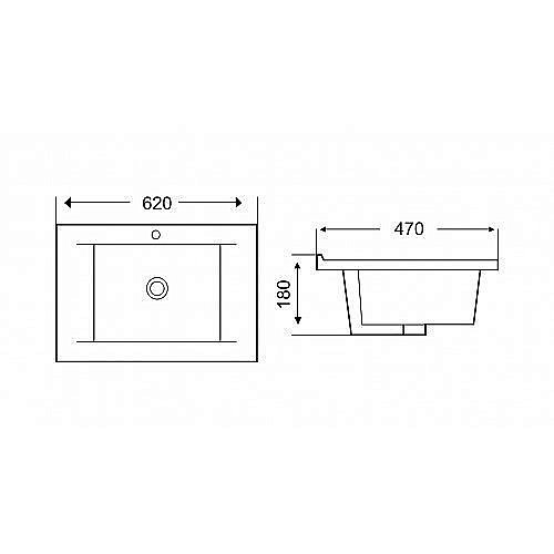 Раковина WeltWasser WW DEILBACH 7505- 60 белая купить в интернет-магазине Sanbest