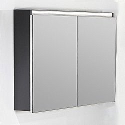 Зеркальный шкаф Armadi Art Vallessi антрацит матовый 100 купить в интернет-магазине сантехники Sanbest