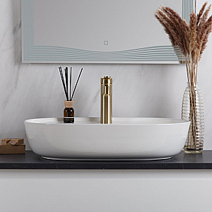 Тумба с раковиной и столешницей BelBagno KRAFT 100 KRAFT100BO-KEPMNO-1346-SET белая матовая для ванной в интернет-магазине Sanbest